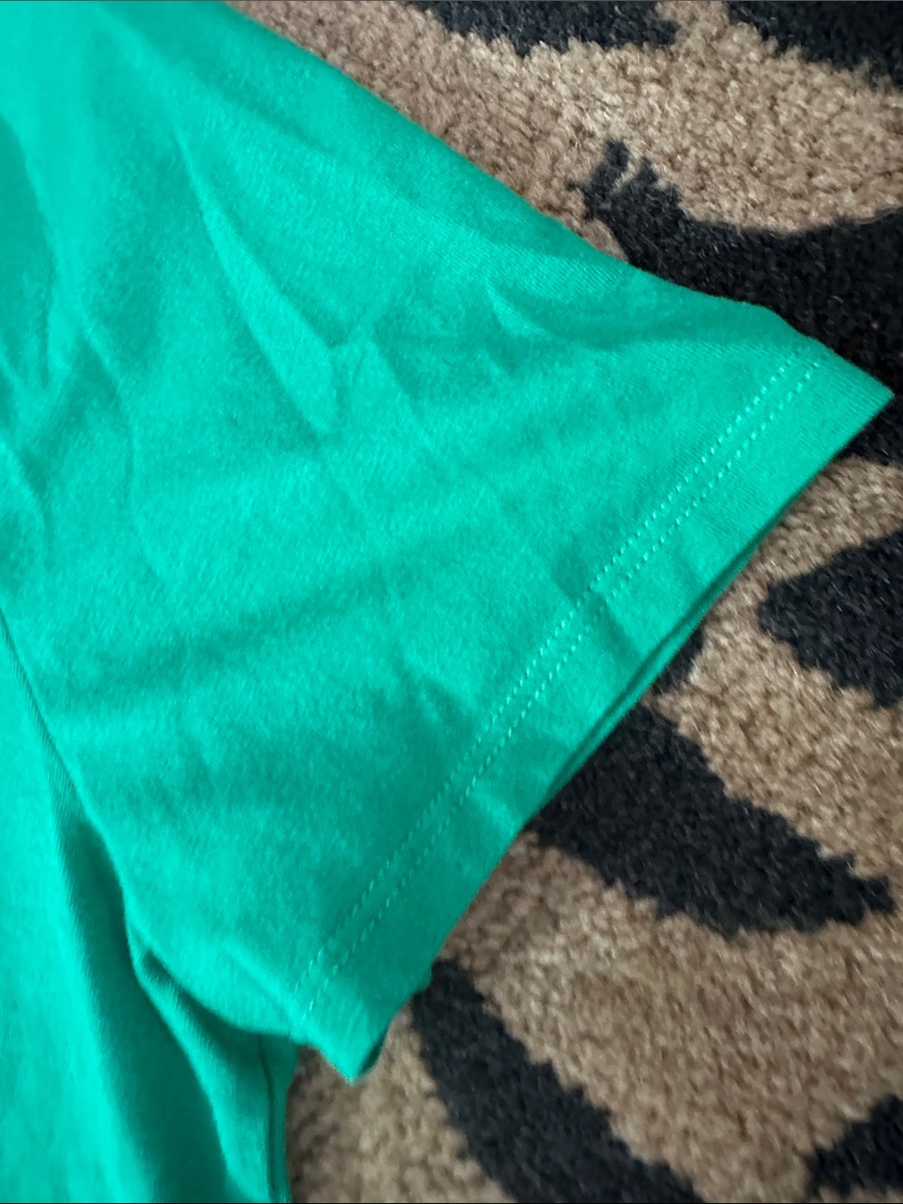 Karl Lagerfeld Bright Green Rhinestone Logo TShirt • Size M • NWOT - Picture 8 of 10